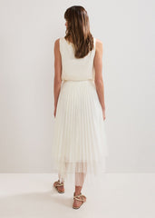 Lila Tulle Skirt - Ivory