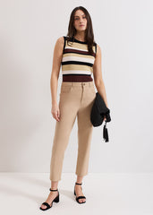 Lindsey Cropped Jean - Camel