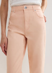 Lindsey Cropped Jean - Pale Pink