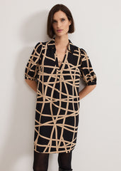 Darlia Ribbon Tunic Dress - Camel