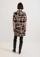 Darlia Ribbon Tunic Dress - Camel