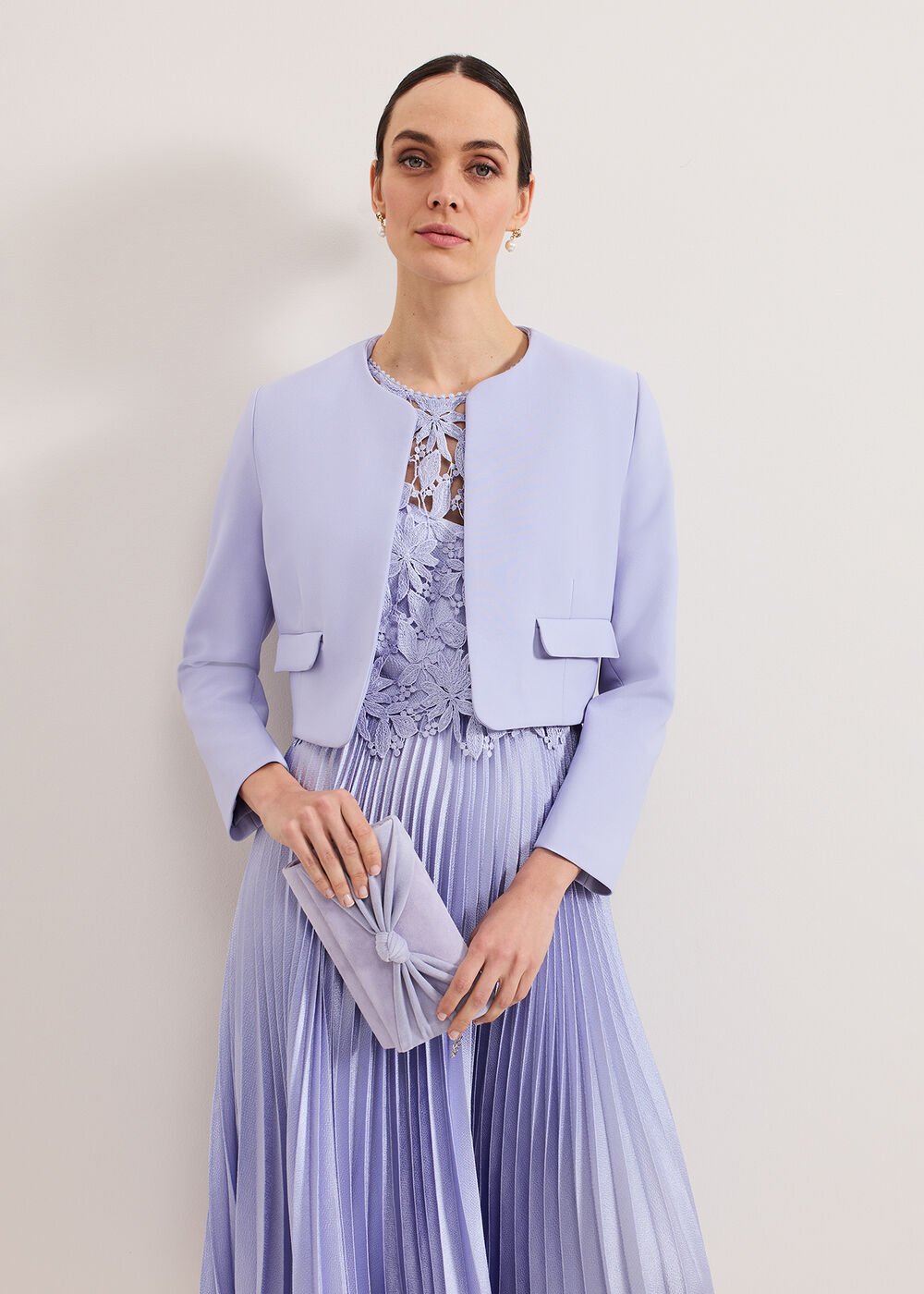 Emma Pocket Jacket - Pale Blue