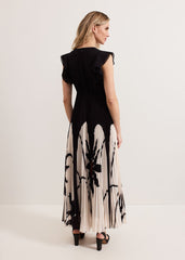 Uma Maxi Dress - Black Multi