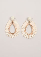 Raffia Earrings - Ivory