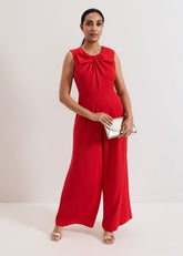 Petite Saffron Jumpsuit - Red