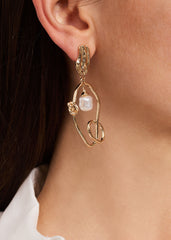 Pearl Earrings - Gold
