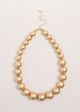 Beaded Necklace - Gold