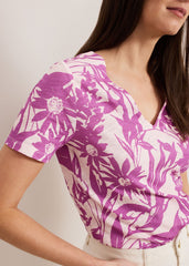 Alice Floral Top - Purple