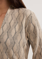 Rena V Neck Top - Stone