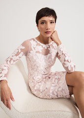 Annika Midi Dress - Pale Pink