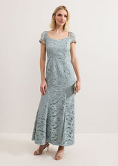 Phia Tux Lace Dress - Eau De Nil