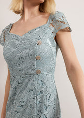 Phia Tux Lace Dress - Eau De Nil
