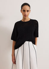 Jamelia Boxy Knit - Black