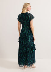 Haisley Silk Dress - Green