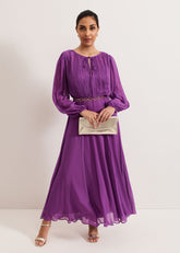 Petite Amal Dress - Purple