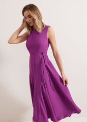 Maya Plain Dress - Purple