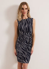 Josey Pearl Dress - Navy/Ivory