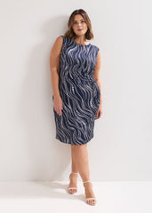 Josey Pearl Dress - Navy/Ivory
