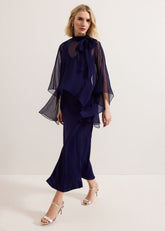 Kyra Overlay Dress - Navy