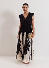 Petite Uma Dress - Black Multi