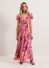Dinara Printed Dress - Pink