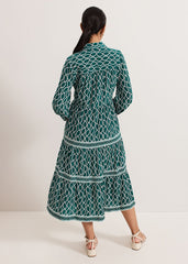 Petite Tiered Dress - Green