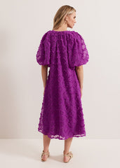 Bella Midi Dress - Purple