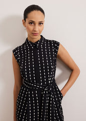 Delina Geo Jumpsuit - Black