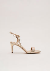 Gold Strappy Sandal - Gold