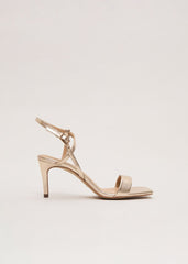 Gold Strappy Sandal - Gold
