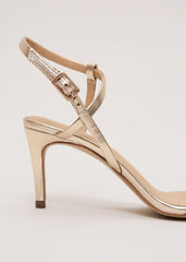 Gold Strappy Sandal - Gold