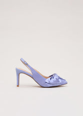 Twist Slingback Heels - Pale Blue