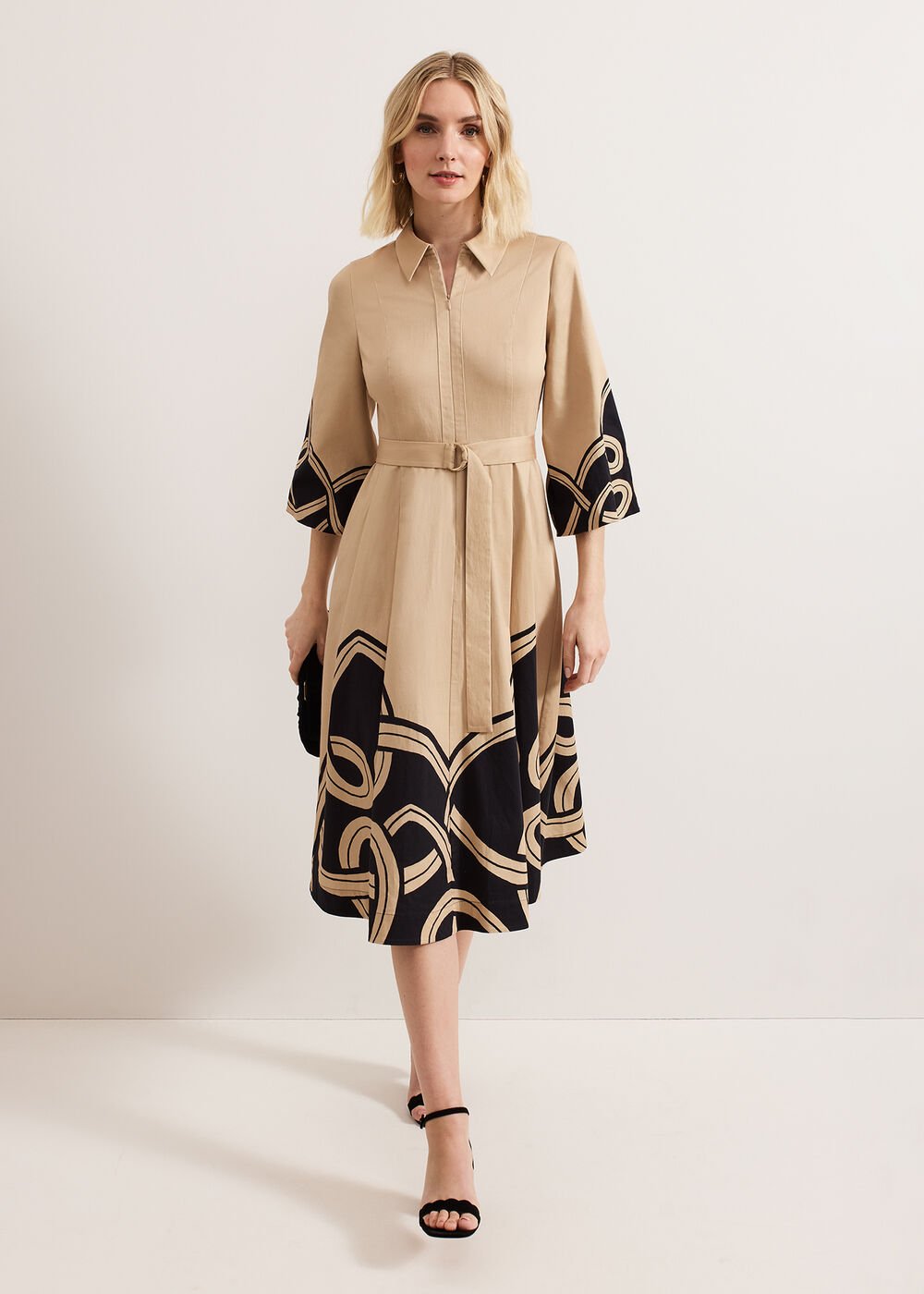 Petite Breena Dress - Neutral