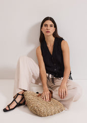 Quinn Knit Waistcoat - Black