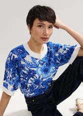 Lizzy Printed Jumper - Blue