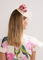 Straw Flower Pillbox - Neutral