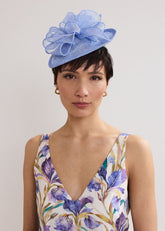 Bow Mini Disc Fascinator - Pale Blue