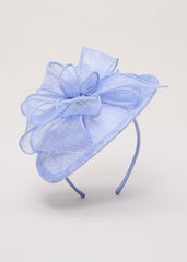 Bow Mini Disc Fascinator - Pale Blue