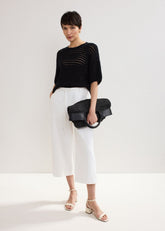 Aubrielle Denim Culottes - White
