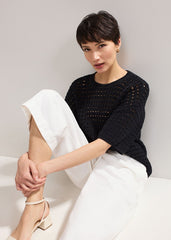 Aubrielle Denim Culottes - White
