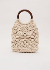 Macrame Bucket Bag - Ivory