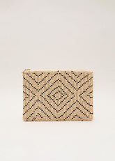 Beaded Clutch Bag - Neutral