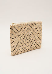 Beaded Clutch Bag - Neutral
