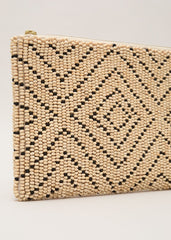 Beaded Clutch Bag - Neutral