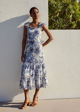 Genieve Midi Dress - Blue