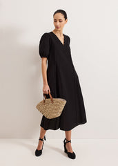 Milly Linen Dress - Black