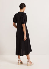 Milly Linen Dress - Black