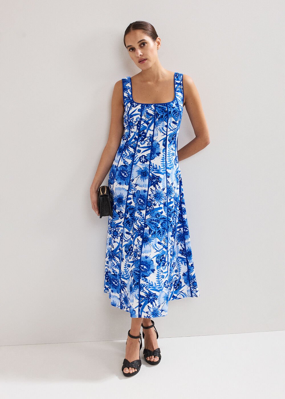 Goldie Printed Dress - Blue