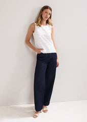 Emiah Crochet Tank - Ivory
