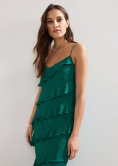 Keegan Ruffle Dress - Green
